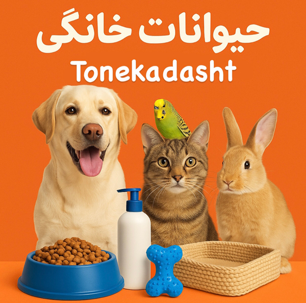 تصویری از انواع حیوانات خانگی محبوب مانند سگ، گربه، پرندگان و خرگوشها