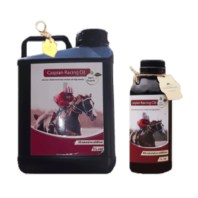 روغن خوراکی اسب کاسپین ریسینگ – روغن عضله‌ساز گاما اوریزانول‌دار (۱، ۵ و ۲۰ لیتری)
