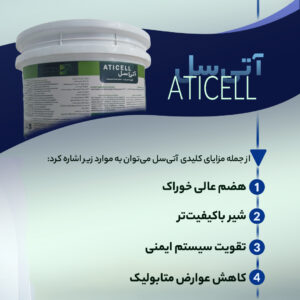 فروش مخمر آتی سل | مکمل تقویتی دام برای افزایش شیر، چربی و بهبود هضم