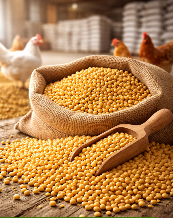 فروش سویا برزیل مخصوص خوراک طیور | انبار گرگان – استان گلستان