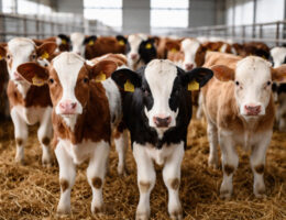 گوساله‌های سالم قطع شیر در مرکز فروش، آماده پرواربندی و خرید مستقیم از دامدار.
